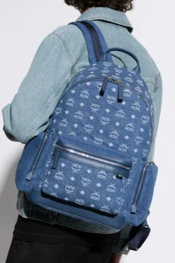 MCM BLUE Backpack `Stark`