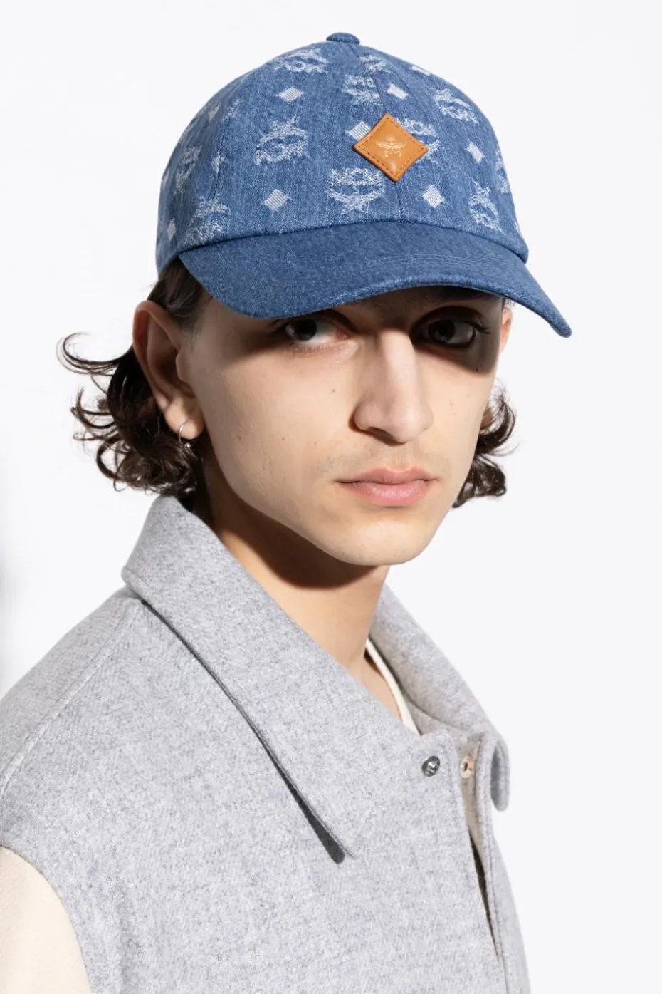 MCM BLUE Denim baseball cap