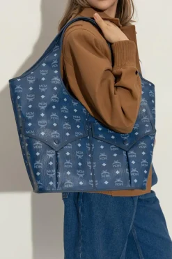 MCM BLUE Shopper bag