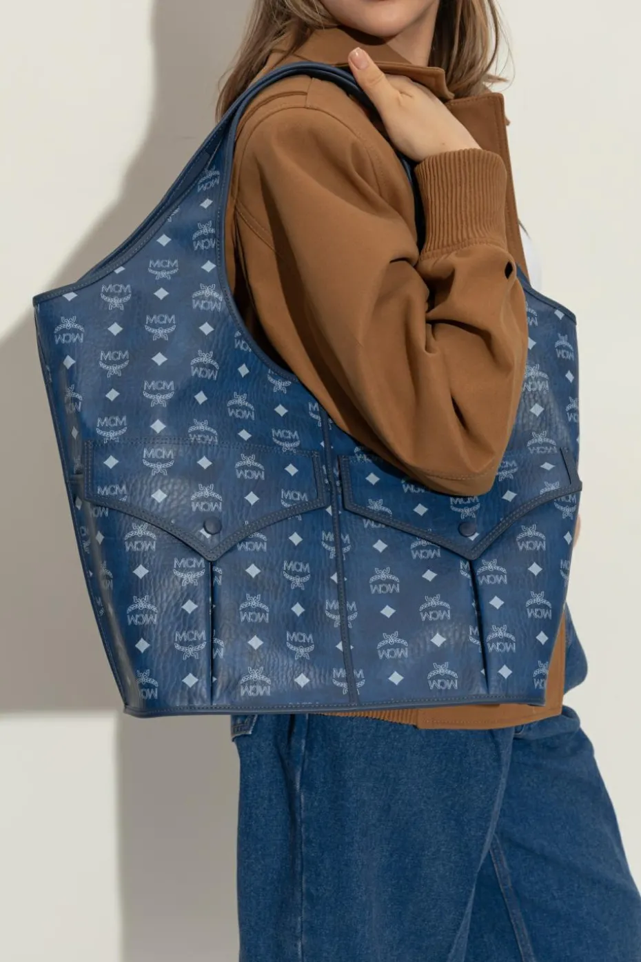 MCM BLUE Shopper bag