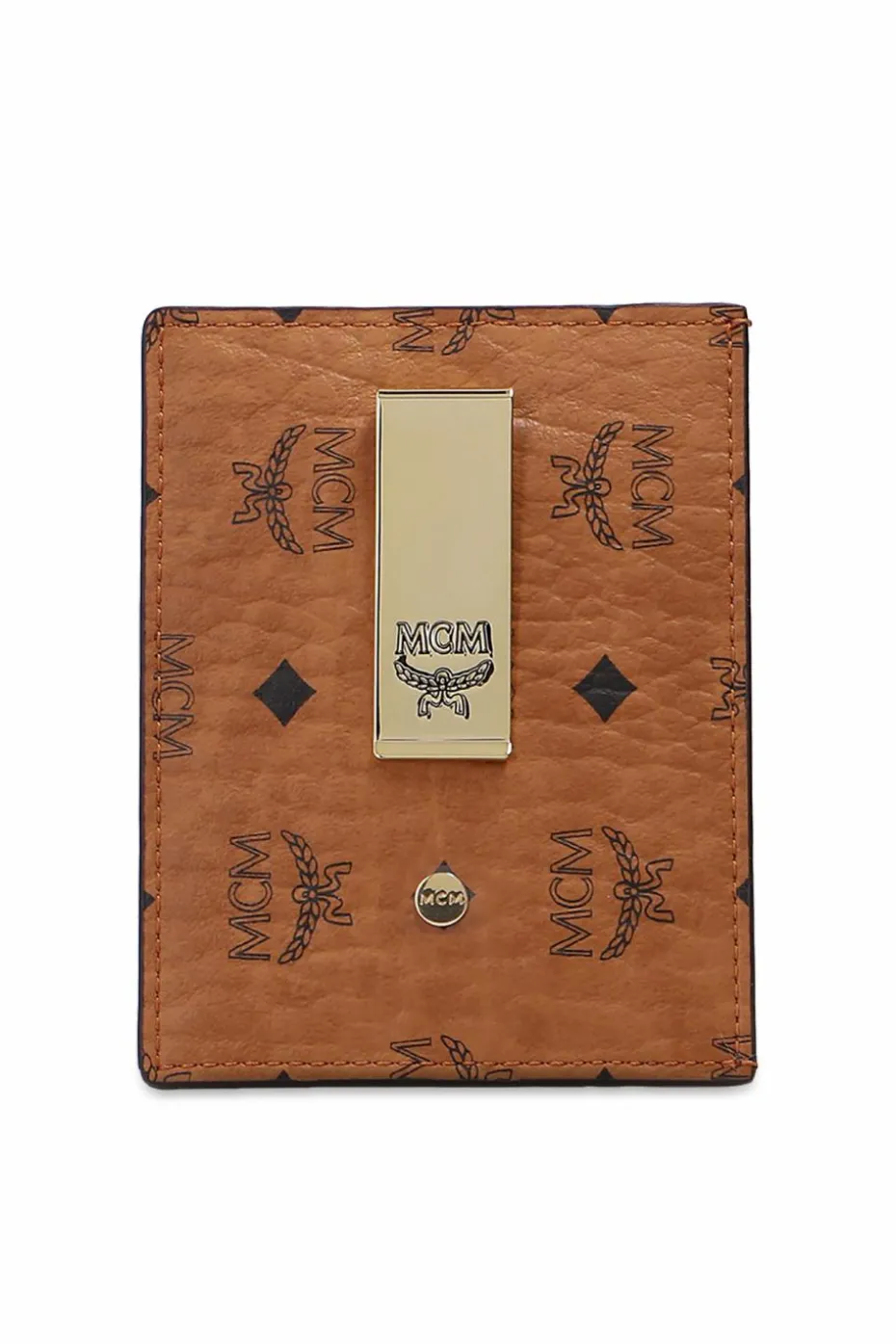 MCM BROWN Card case with clip