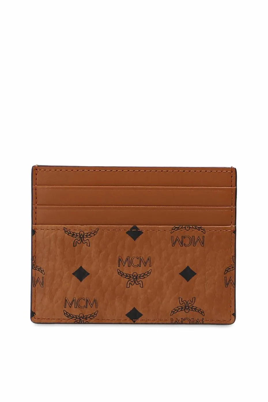 MCM BROWN Card case with clip