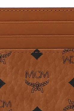 MCM BROWN Card case with clip