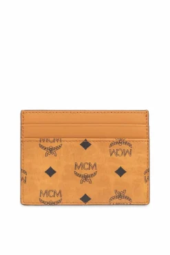 MCM BROWN Card case with logo