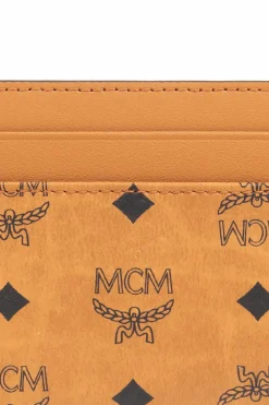 MCM BROWN Card case with logo