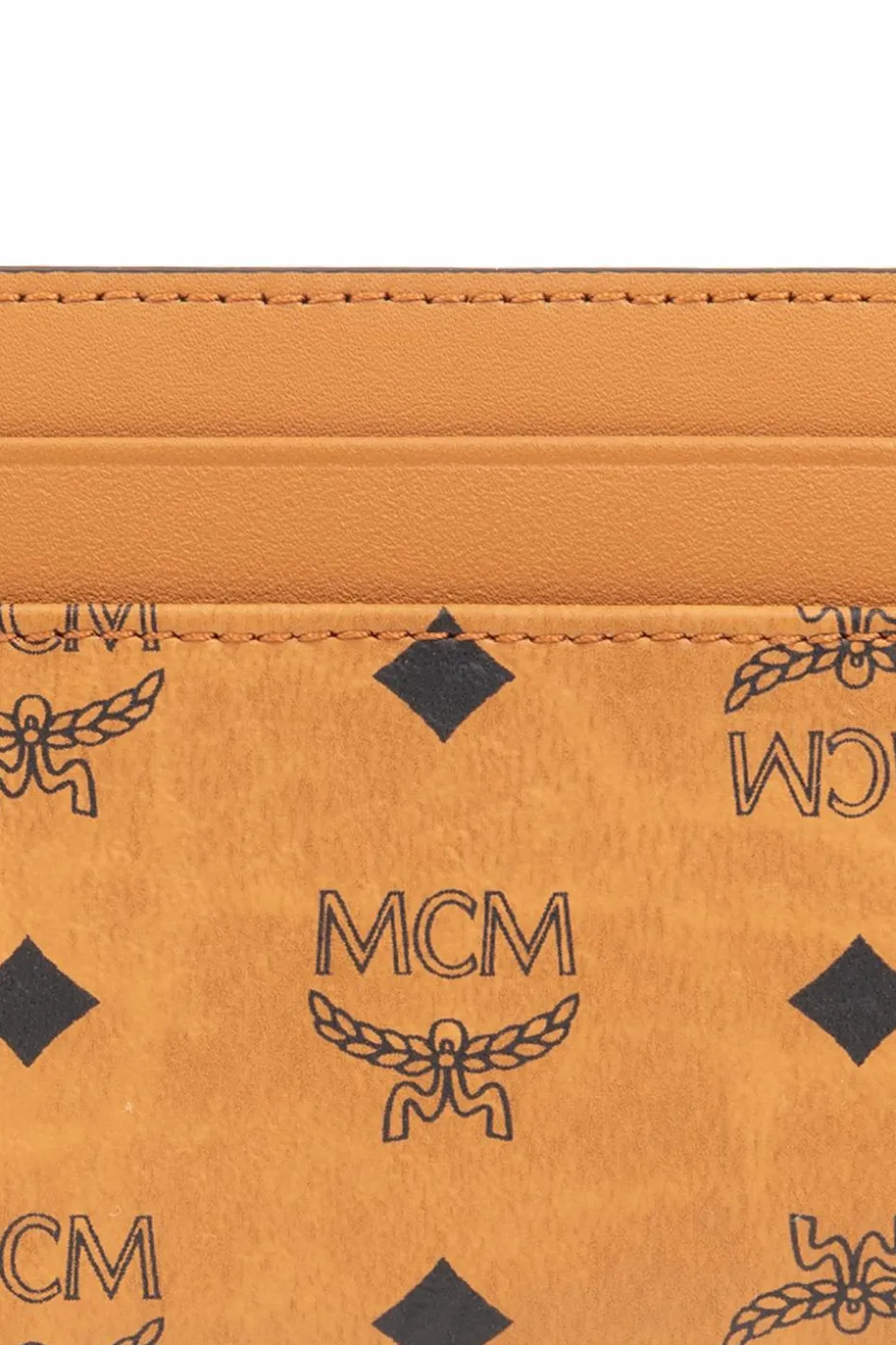 MCM BROWN Card case with logo