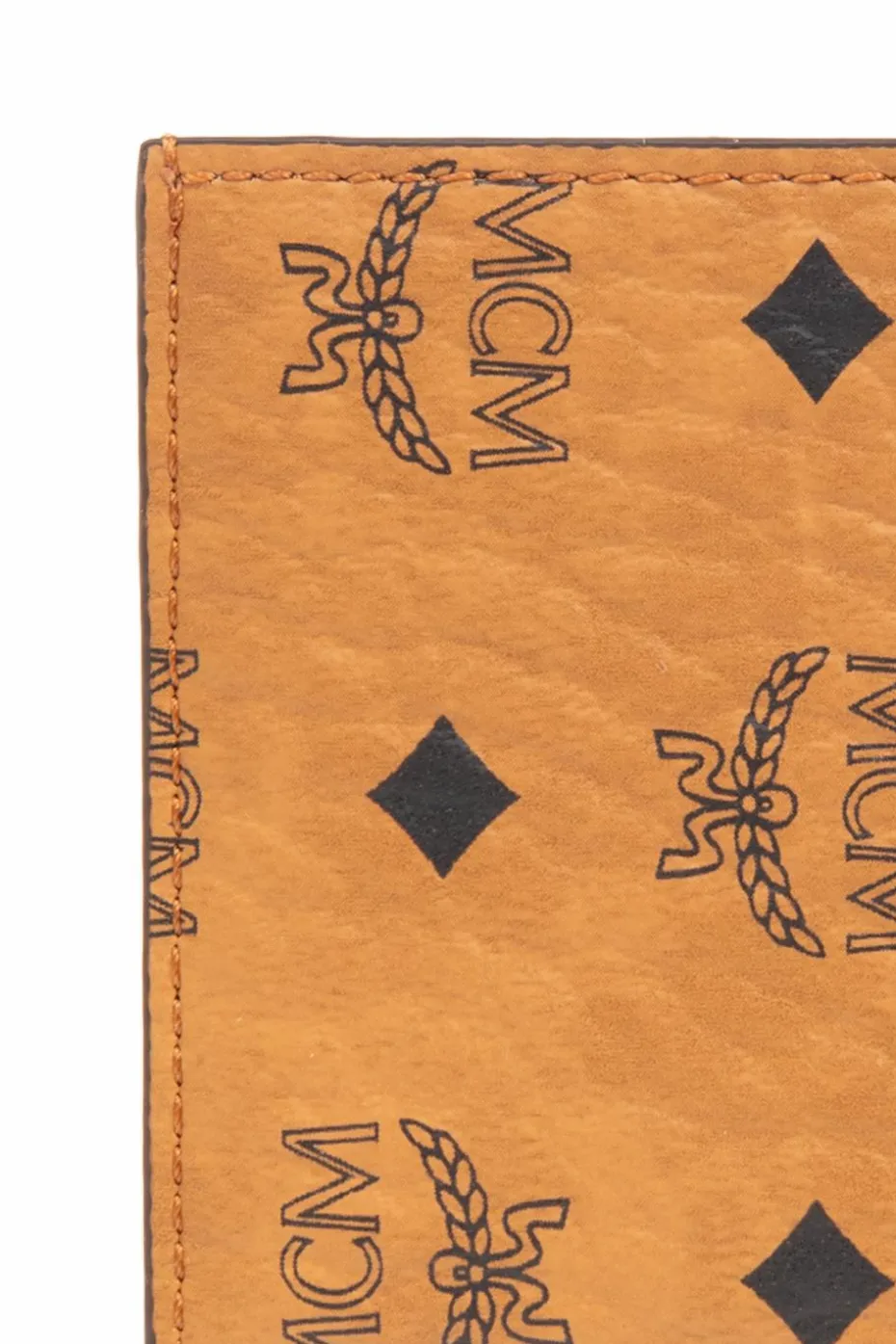 MCM BROWN Card case with logo