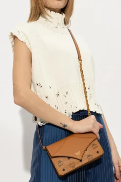 MCM BROWN ‘Diamond’ shoulder bag
