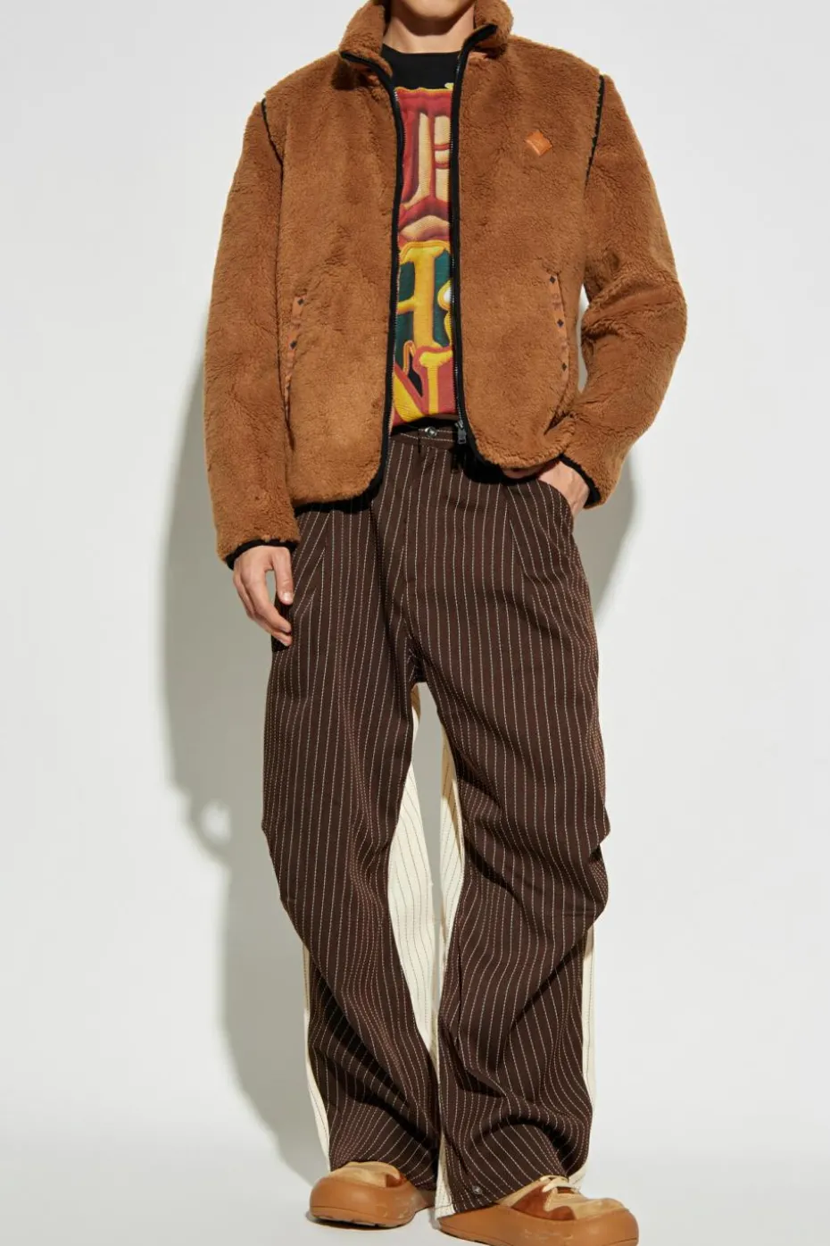 MCM BROWN Fleece jacket