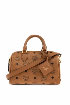 MCM BROWN Handbag `Ella Boston`