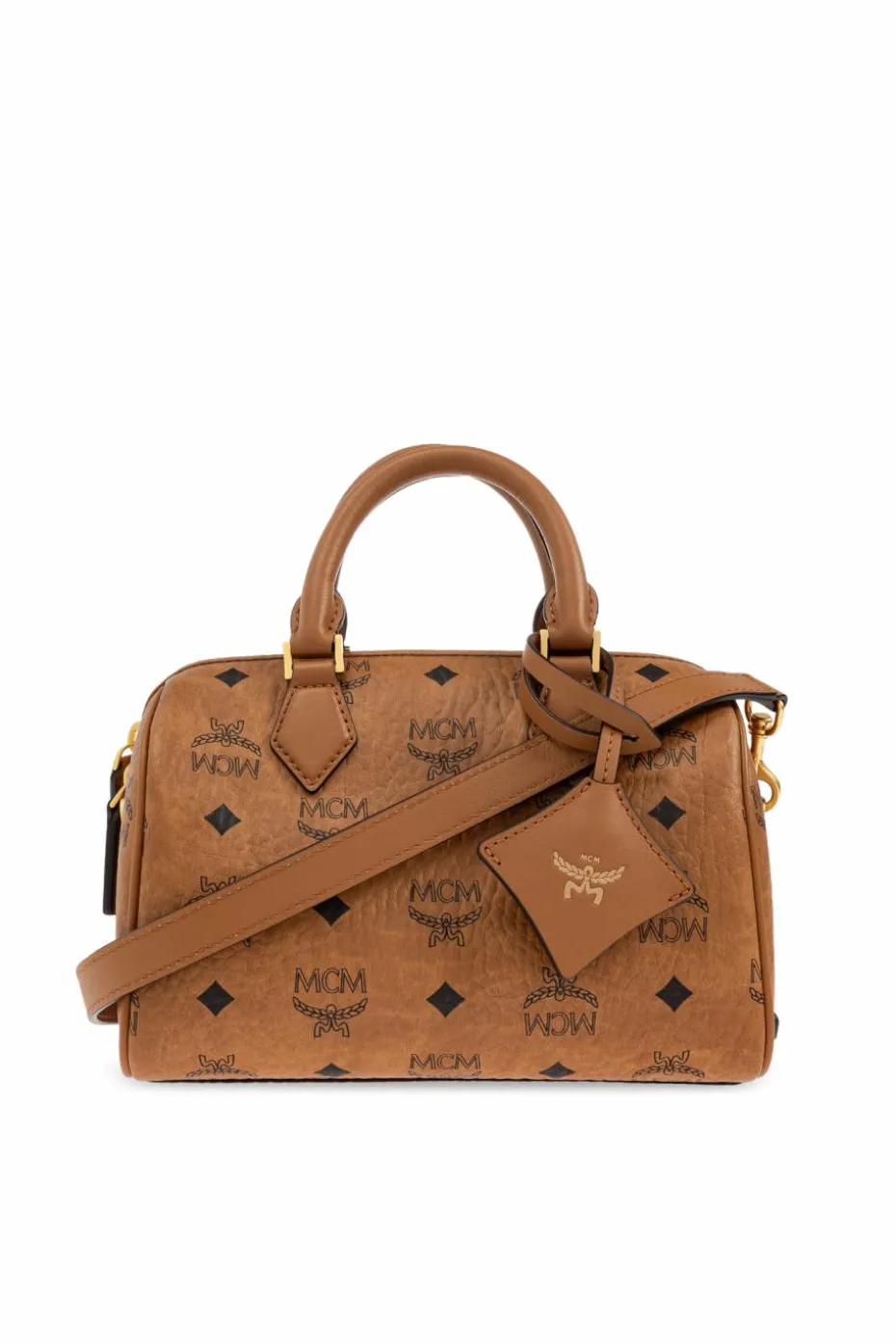 MCM BROWN Handbag `Ella Boston`