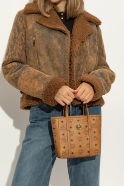 MCM BROWN Handbag with Monogram
