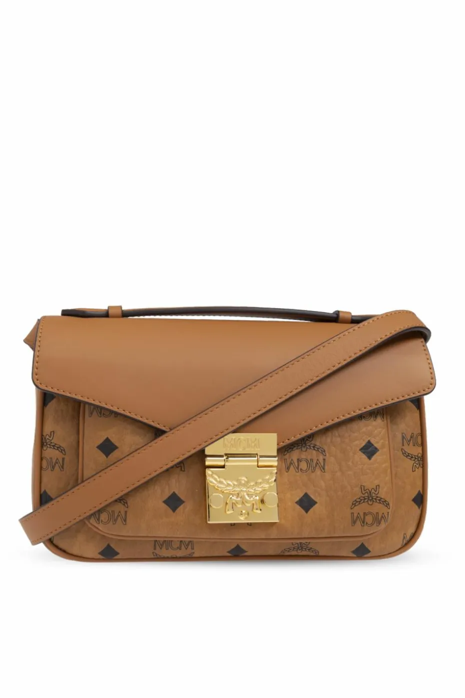 MCM BROWN Monogram shoulder bag