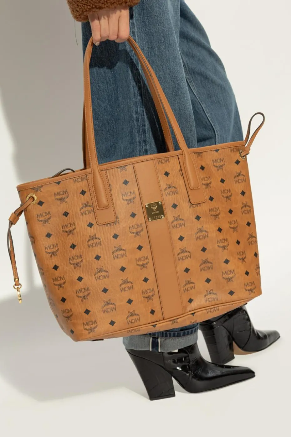 MCM BROWN Reversible ‘Liz’ tote bag