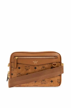 MCM BROWN Shoulder bag with monogram