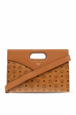 MCM BROWN ‘Visetos’ shoulder bag