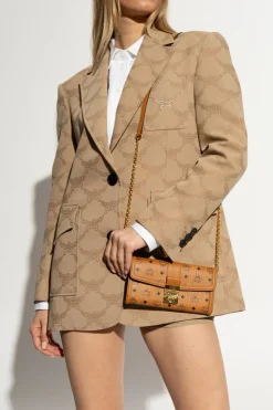 MCM BROWN Wallet on a chain Tracy
