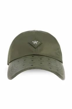 MCM GREEN Baseball cap with logo