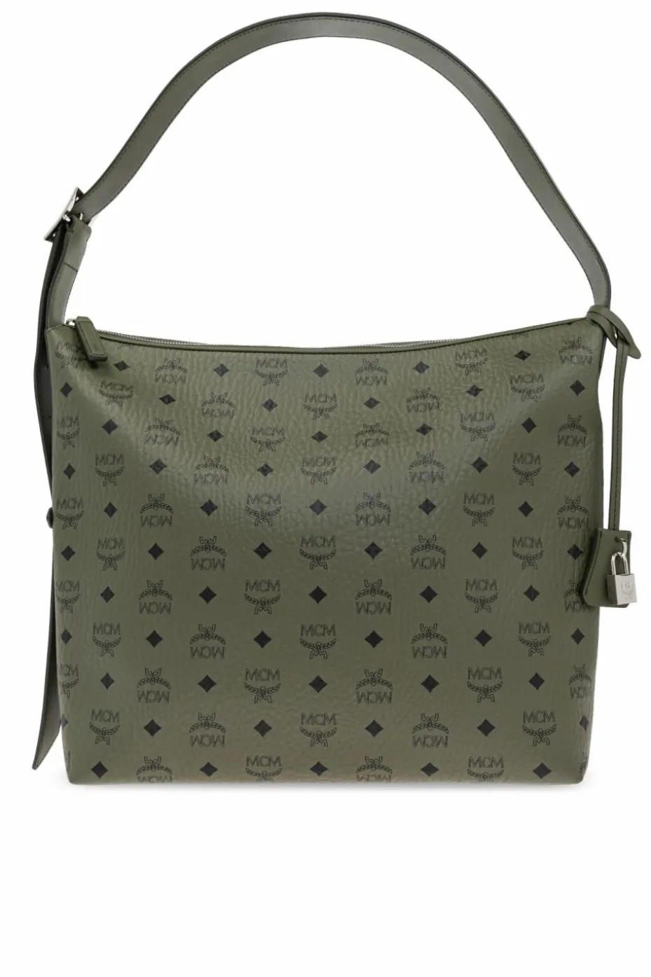 MCM GREEN Shoulder bag `Aren Large`