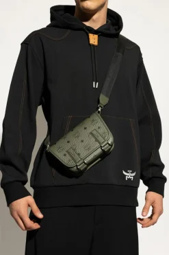 MCM GREEN Shoulder bag with logo