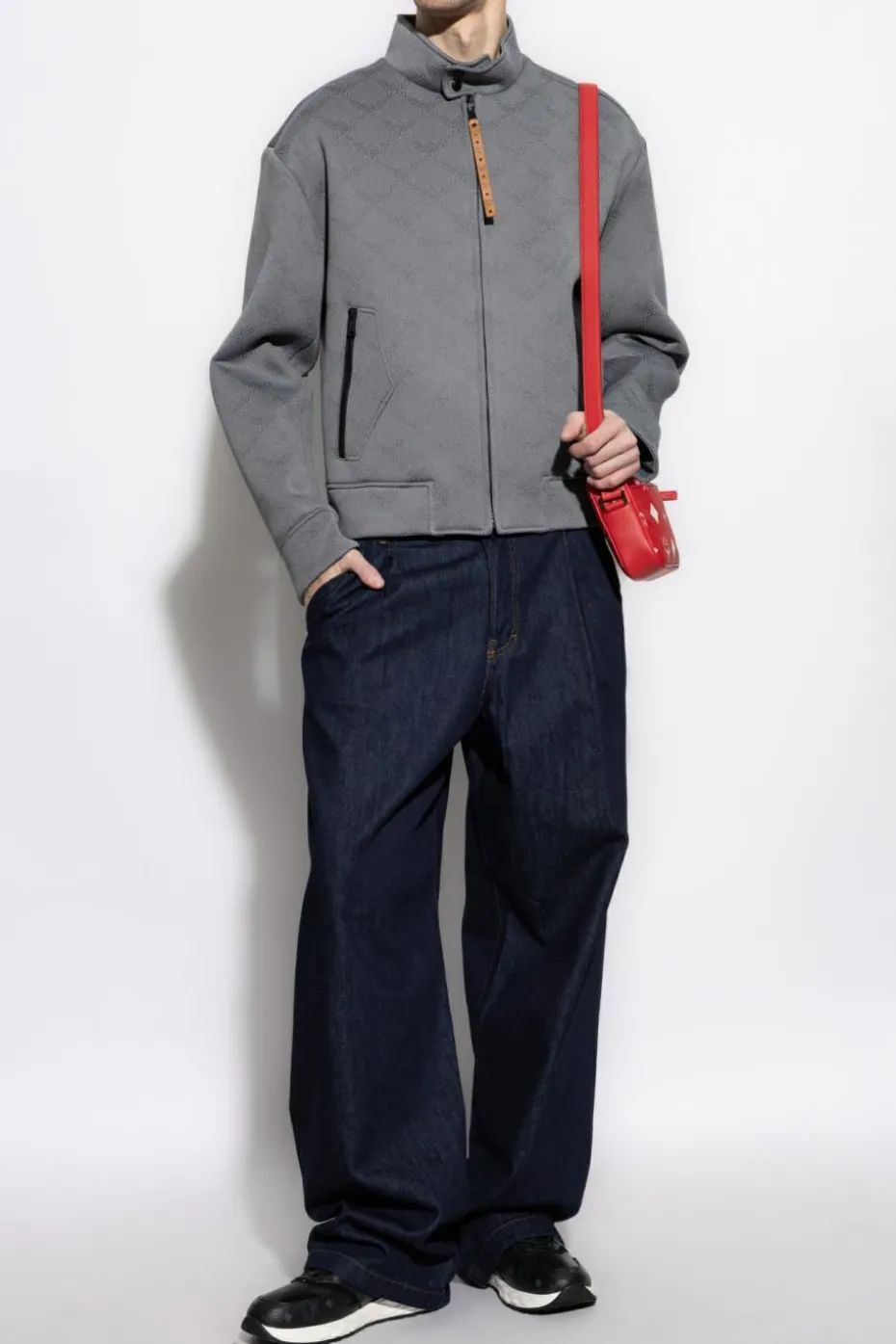 MCM GREY Jacket with Monogram
