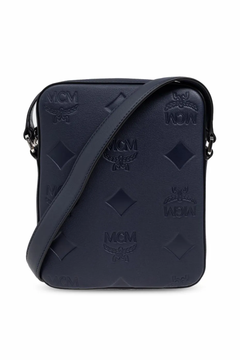 MCM NAVY BLUE Leather shoulder bag
