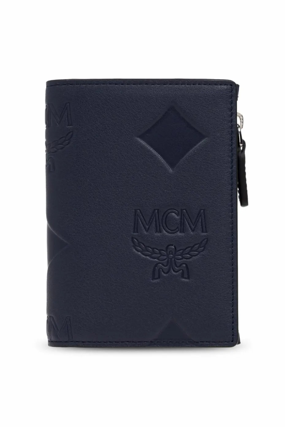 MCM NAVY BLUE Leather Wallet