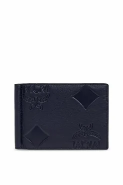 MCM NAVY BLUE Leather Wallet