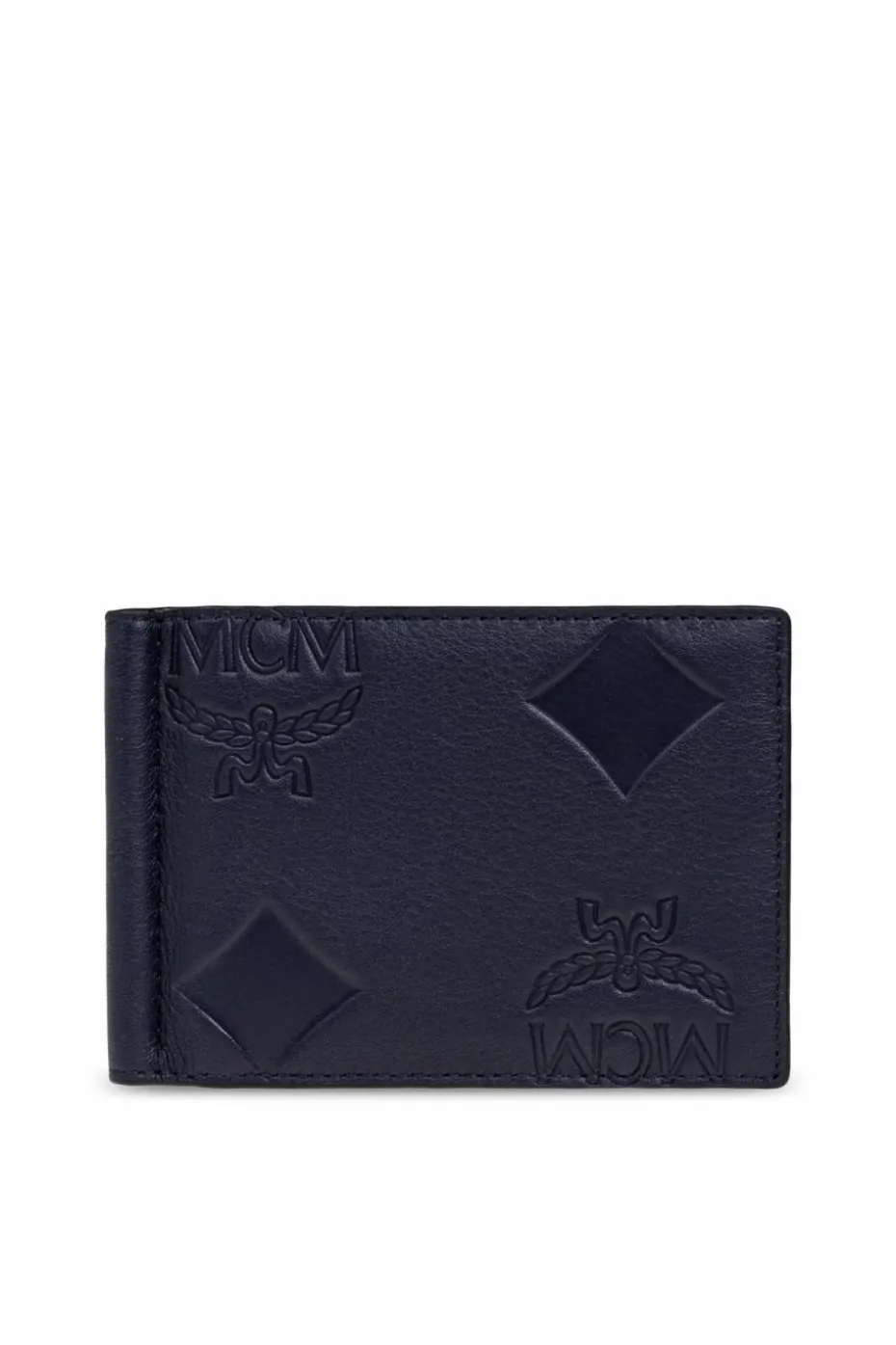 MCM NAVY BLUE Leather Wallet