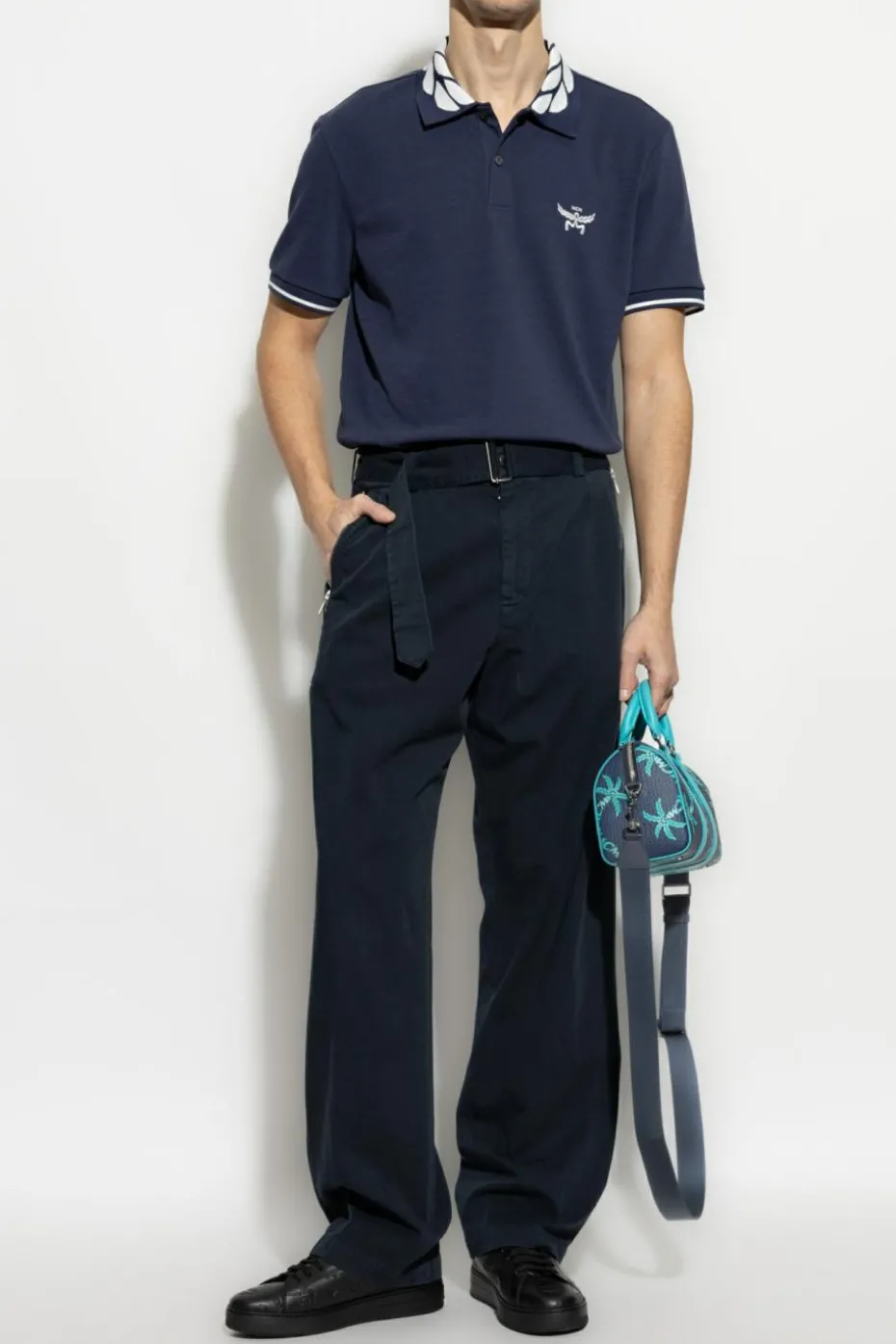 MCM NAVY BLUE Polo with logo