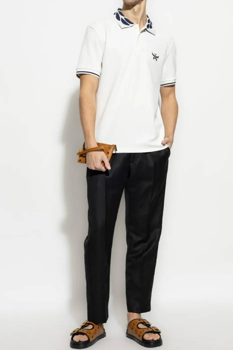 MCM WHITE Polo with Logo