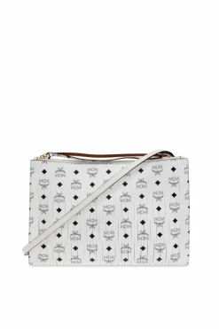 MCM WHITE Shoulder bag Aren Medium