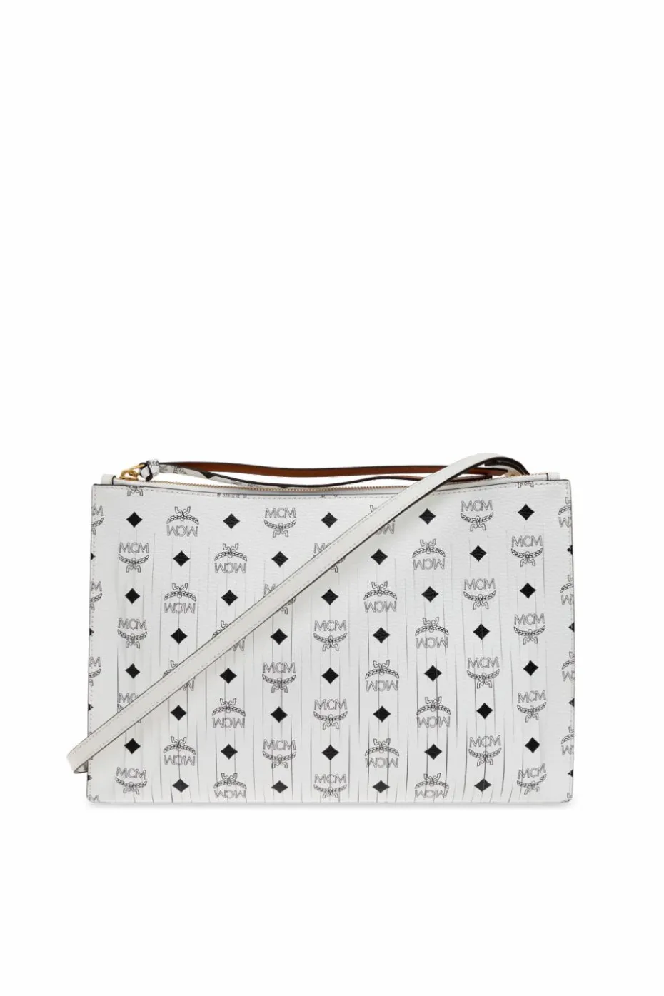 MCM WHITE Shoulder bag Aren Medium