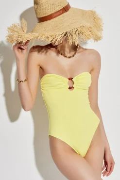 Melissa Odabash YELLOW One-piece swimsuit `Barbuda`