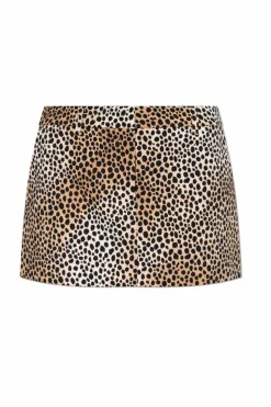 Michael Michael Kors beige Animal Print Skirt
