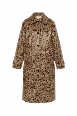 Michael Michael Kors beige Animal Print Coat