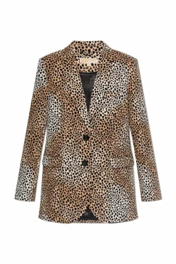 Michael Michael Kors beige Blazer with animal print
