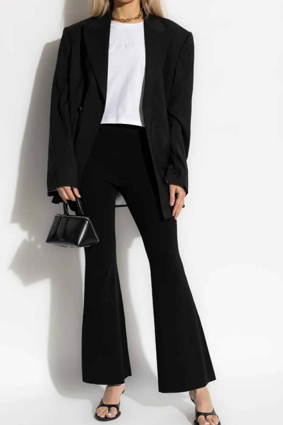 Michael Michael Kors BLACK Flared leg pants