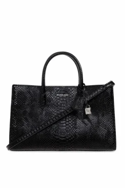 Michael Michael Kors BLACK Handbag `Scarlett Medium`
