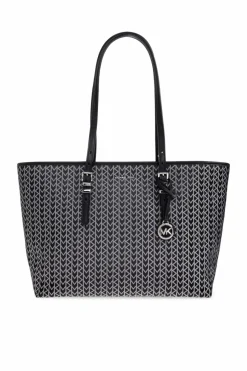 Michael Michael Kors BLACK "Wuinn Large" shopper bag