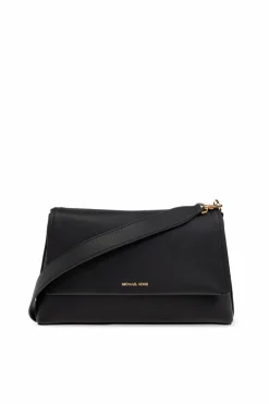 Michael Michael Kors BLACK Shoulder Bag `Nessa Large`