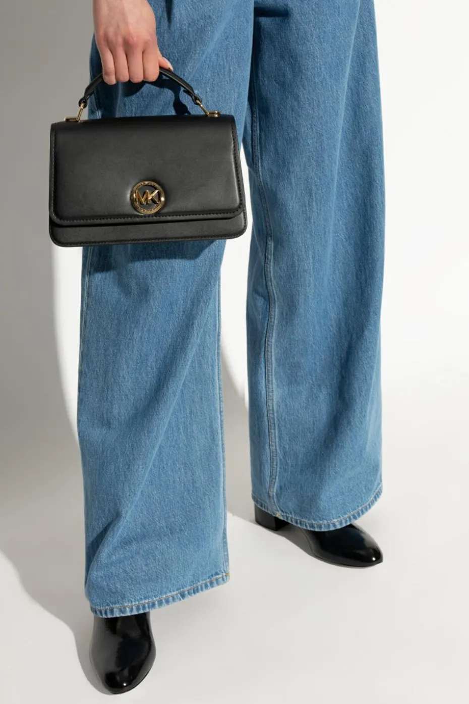 Michael Michael Kors BLACK Delancey Shoulder Bag