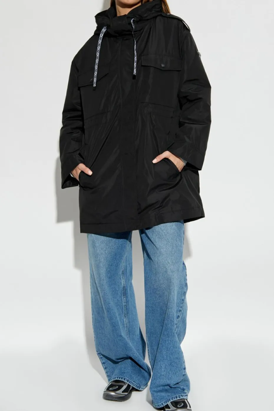 Michael Michael Kors BLACK Parka with hood
