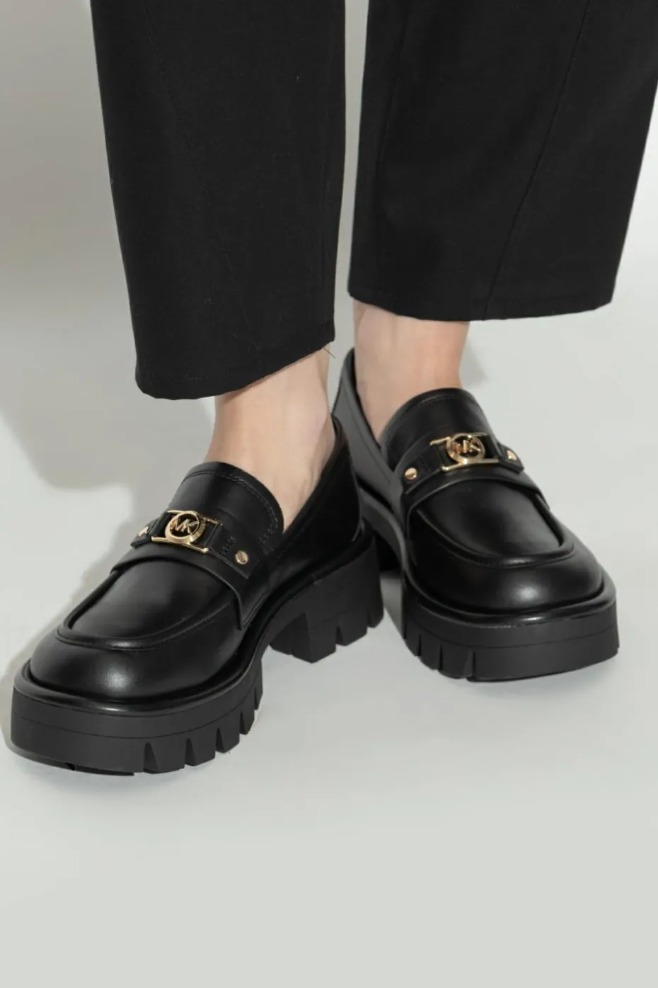 Michael Michael Kors BLACK "Mondy" loafers shoes