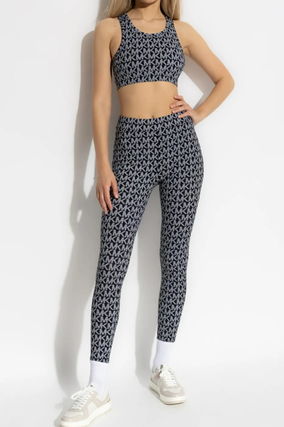 Michael Michael Kors BLACK Monogram leggings