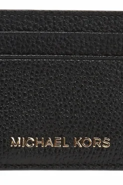 Michael Michael Kors BLACK MONEY PIECES' card case with logo