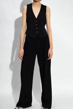 Michael Michael Kors BLACK Pleat-front trousers