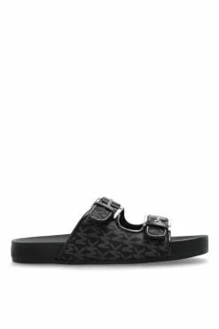 Michael Michael Kors BLACK "Byers" slides