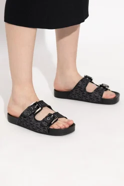 Michael Michael Kors BLACK "Byers" slides