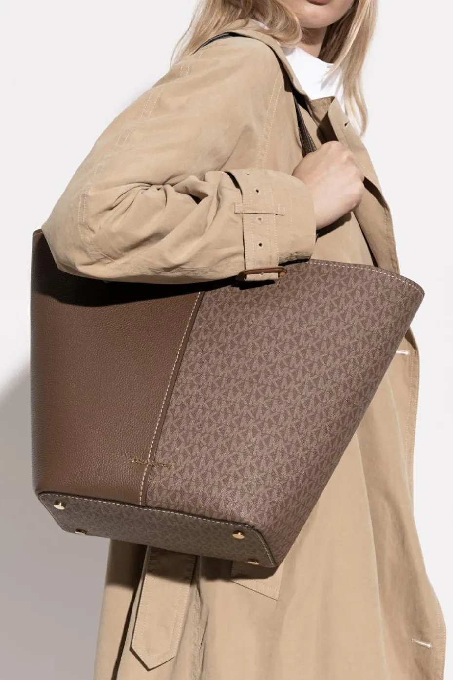 Michael Michael Kors BROWN "Flora" shopper bag